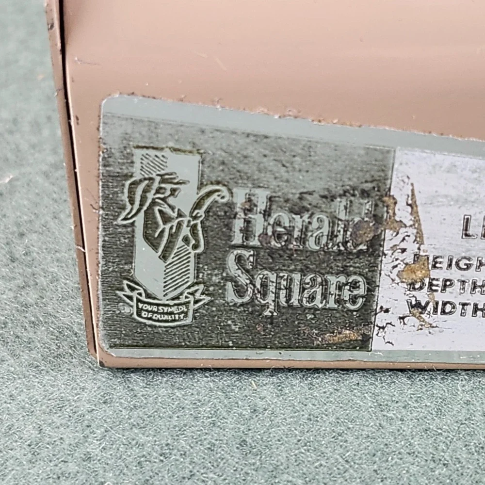 Vintage METAL Desktop File Tray 3 Tier Herald Square 9.5